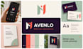 create a flat minimalist business logo