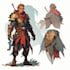 create fantasy card game art and book illustrations