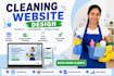 cleaning service website, house office cleaning business website, booking koala