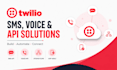 set up twilio SMS API, IVR, a2p 10dlc, studio flow and voice bot setup