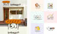 deliver warm style and lovely logo designs