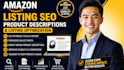 write amazon listing SEO with product descriptions and listing optimization