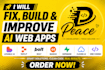 fix, build and improve lovable ai web apps, replit, bolt, base44 supabase, v0
