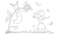 create a custom printable coloring page with cute animals