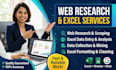 do flawless data entry, web research, and excel copy paste