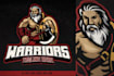 design high quality mascot axes logo