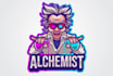 create science lab mascot logo design with express delivery
