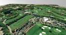 render cgi 3d landscape golf course, golf course holes, golf driven range