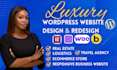 design or redesign luxury wordpress website for any business