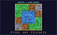 create pixel art tile set, sprite sheet, rpg game assets, tile map, background