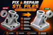 fix non manifold, repair, modify, optimize stl files and make them 3d printable