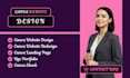 design canva website ugc portfolio website canva template canva landing page