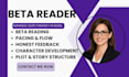 beta read ya novel, romance beta reader, alpha reader and thriller beta reader