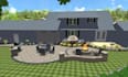design landscape design front, backyard, pool, patio, and terrace