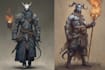 draw dnd character design and illustration