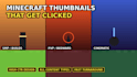 design an eye catching minecraft youtube thumbnail with high CTR