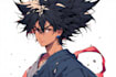 paint a professional anime manga character illustration