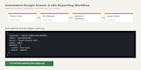 build a python automation script for excel, csv or sheets
