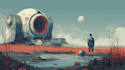 paint concept art, sci fi illustration and sci fi art