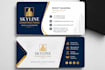 design professional and modern business card