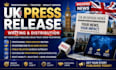 write UK US press release, distribute your press release, submit press release