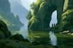 create fantasy landscape illustrations and enviroment art