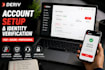 help with deriv account setup and identity verification