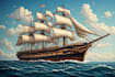 create ship oil painting for you