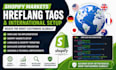 set up shopify markets hreflang tags and international SEO