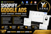 setup shopify google ads, merchant center and shopping ads