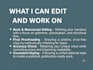 proofread and edit your documents for error free english