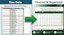 do ms excel data entry, cleanup,sorting and standardization
