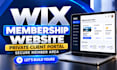 create wix membership website private client portal secure member area