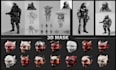 create 3d printable cosplay armor, helmets, masks, weapons and character models