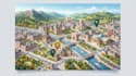 do stunning tourist, city, travel guide and site plan maps