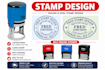 do proffesional custom stamp and california style stamp