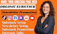 fully setup substack account design substack newsletter manage substack post