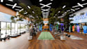 gym set up with renders