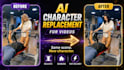 create ai character replacement videos