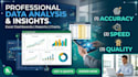 do data analysis, excel report, and pivot tables