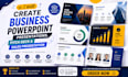 create powerpoint presentations, pitch decks and sales presentations