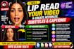 lip read silent videos and accurate captions
