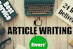 do professional content writing and copywriting