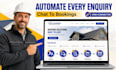 build home service ai website with booking system ai chatbot
