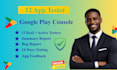 do google play closed testing with 12 app testers