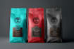 design coffee labels, packaging, and pouches
