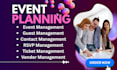 set up event planning CRM cvent eventbrite bizzabo whova rsvpify clickup stova