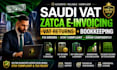 fix saudi vat issues, zatca e invoicing, vat returns, compliance, bookkeeping