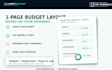 create a monthly budget layout PDF from your numbers