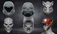 deisgn custom printable stl cosplay helmet mask armor prop